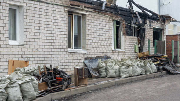 Professional Fire Damage Removal technician working in Fulton, MD